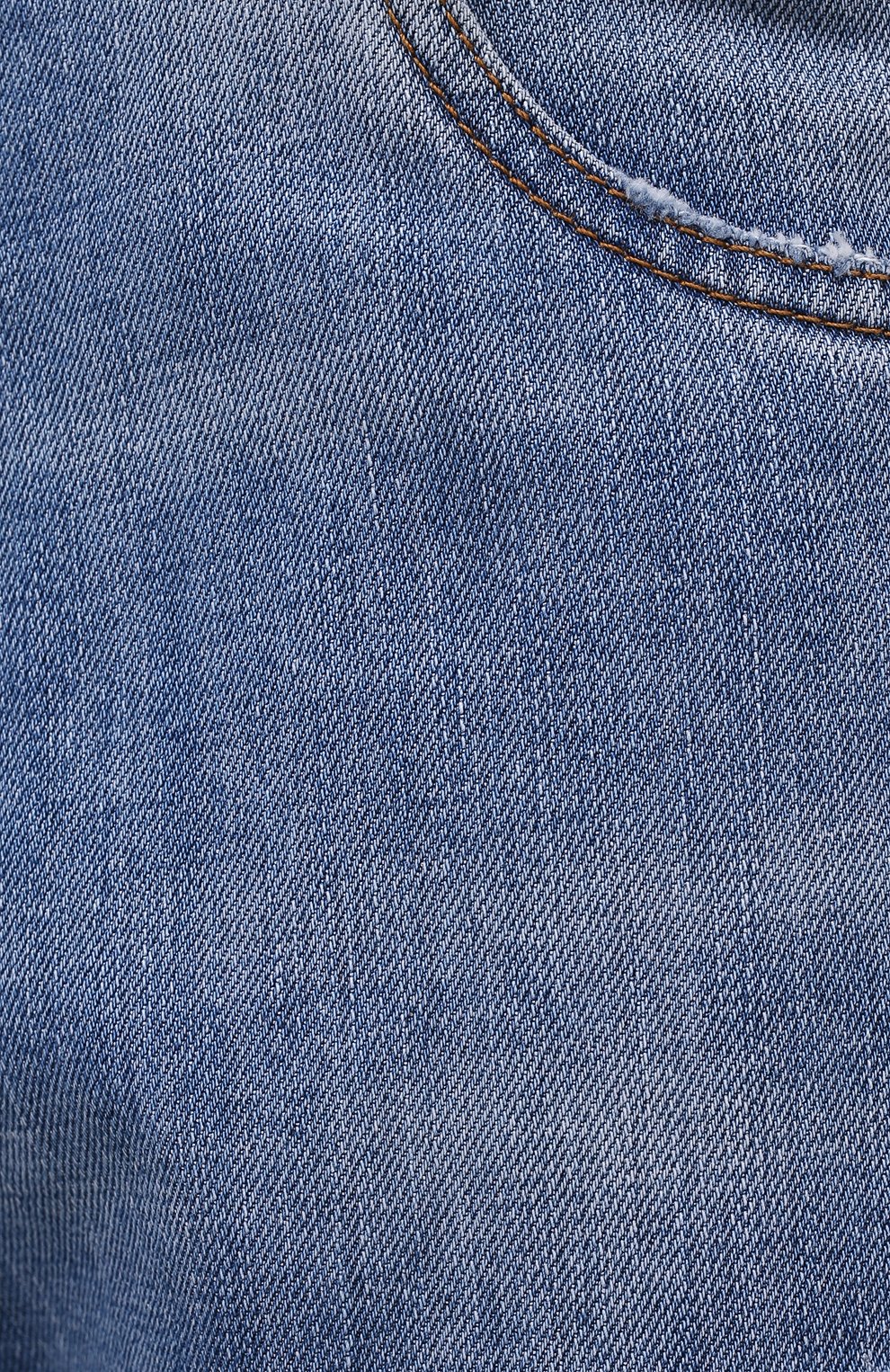 Мужские джинсы DOLCE & GABBANA голубого цвета, арт. GWVNXD/G8E00 | Фото 5 (Силуэт М (брюки): Широкие; Кросс-КТ: Деним; Длина (брюки, джинсы): Стандартные; Стили: Гранж; Материал внешний: Хлопок, Деним; Детали: Потертости)