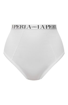 Женские трусы-слипы LA PERLA белого цвета по цене 11550 руб., арт. 0045400 | Фото 1 Женские трусы-слипы LA PERLA белого цвета, арт. 0045400 | Фото 1 (Материал внешний: Хлопок)