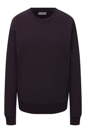Женский хлопковый свитшот DRIES VAN NOTEN темно-фиолетового цвета по цене 24000 руб., арт. 212-011103-3612 | Фото 1 Женский хлопковый свитшот DRIES VAN NOTEN темно-фиолетового цвета, арт. 212-011103-3612 | Фото 1 (Материал внешний: Хлопок; Рукава: Длинные; Длина (для топов): Стандартные; Стили: Спорт-шик; Женское Кросс-КТ: Свитшот-одежда)
