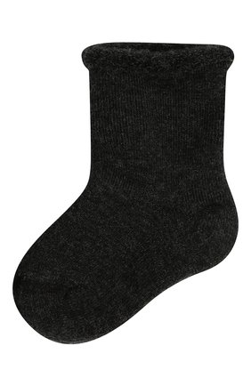 Детские шерстяные носки WOOL&COTTON черного цвета, арт. NPML | Фото 1 (Материал: Шерсть, Текстиль)