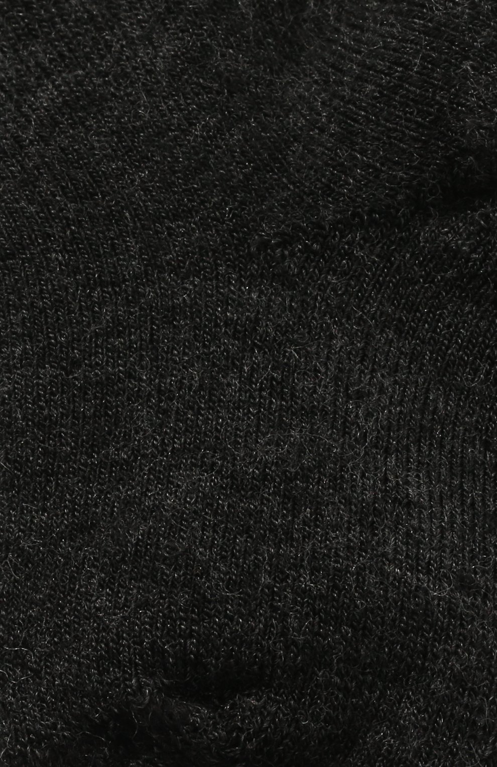 Детские шерстяные носки WOOL&COTTON черного цвета, арт. NPML | Фото 2
