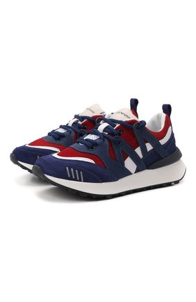 Детские кроссовки EMPORIO ARMANI разноцветного цвета по цене 17050 руб., арт. XYX021/X0I58/28-34 | Фото 1 Детские кроссовки EMPORIO ARMANI разноцветного цвета, арт. XYX021/X0I58/28-34 | Фото 1 (Материал внутренний: Натуральная кожа; Материал внешний: Текстиль; Стили: Гранж)