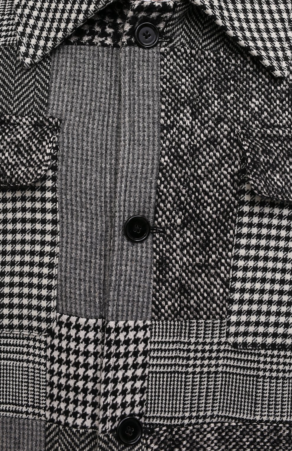 Мужской пальто DOLCE & GABBANA серого цвета, арт. G029KT/GET30 | Фото 5 (Материал внешний: Шерсть; Рукава: Длинные; Длина (верхняя одежда): До колена; Материал подклада: Синтетический материал; Мужское Кросс-КТ: пальто-верхняя одежда; Стили: Кэжуэл)