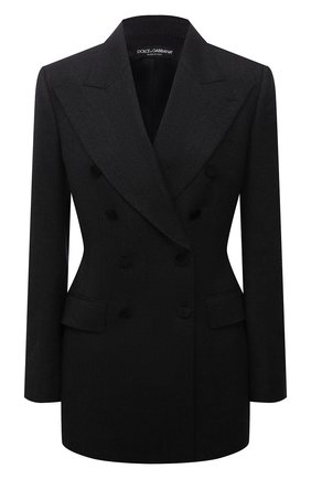 Женский шерстяной жакет DOLCE & GABBANA темно-серого цвета по цене 236500 руб., арт. F29CRT/FQBAL | Фото 1 Женский шерстяной жакет DOLCE & GABBANA темно-серого цвета, арт. F29CRT/FQBAL | Фото 1 (Рукава: Длинные; Длина (для топов): Удлиненные; Материал внешний: Шерсть; Материал подклада: Шелк; Женское Кросс-КТ: Жакет-одежда; 1-2-бортные: Двубортные; Стили: Классический; Случай: Формальный; Региональные ограничения белый список (Axapta Mercury): RU)
