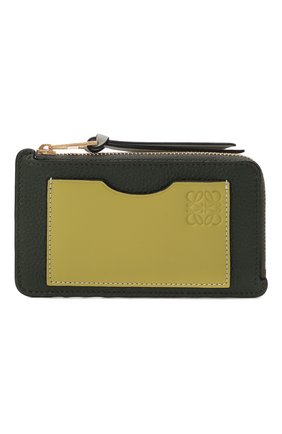 Женский кожаный футляр для кредитных карт LOEWE темно-зеленого цвета по цене 25350 руб., арт. C660Z40X04 | Фото 1 Женский кожаный футляр для кредитных карт LOEWE темно-зеленого цвета, арт. C660Z40X04 | Фото 1