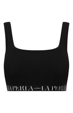 Женский хлопковый бра-топ LA PERLA черного цвета по цене 12450 руб., арт. 0045350 | Фото 1 Женский хлопковый бра-топ LA PERLA черного цвета, арт. 0045350 | Фото 1 (Материал внешний: Хлопок; Материал подклада: Хлопок; Женское Кросс-КТ: Бюстгальтеры)