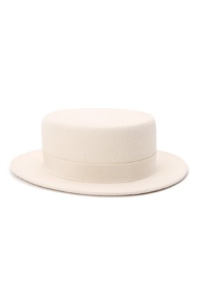 Женская шляпа kanotie mini COCOSHNICK HEADDRESS белого цвета, арт. kanotiemini | Фото 1 (Материал: Текстиль, Хлопок)