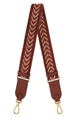 Женские ремень для сумки nastro twill COCCINELLE коричневого цвета, арт. E3 IZ6 68 05 40 | Фото 1 (Кросс-КТ: ремень-сумка; Материал: Текстиль)