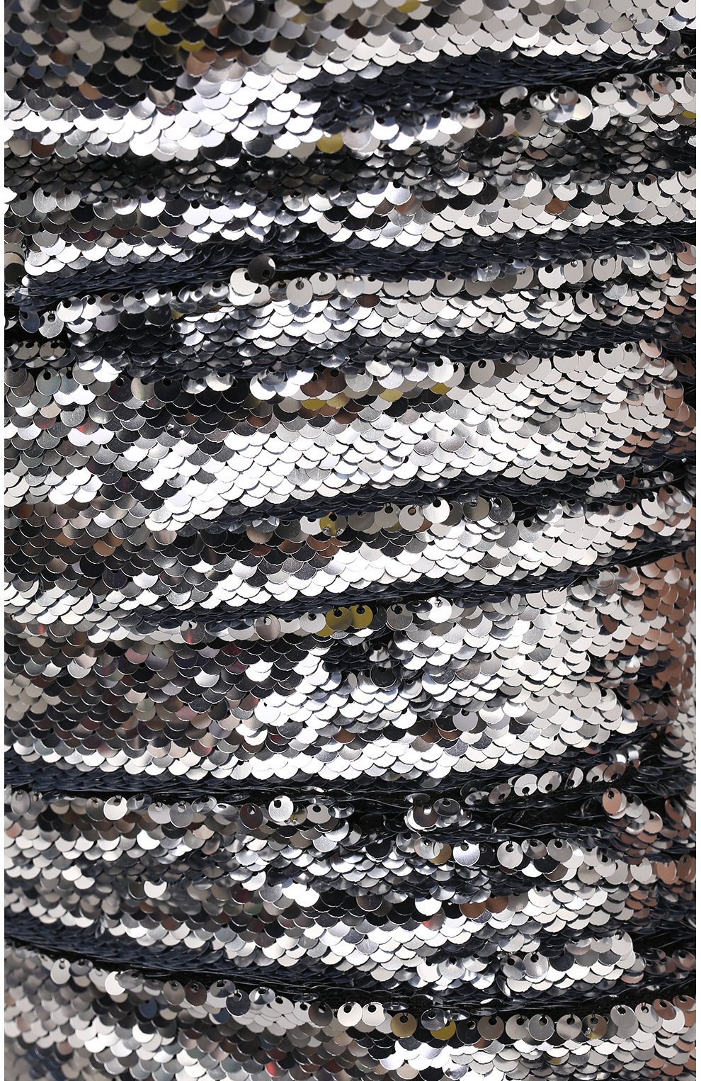 Женское платье с пайетками DOLCE & GABBANA серебряного цвета, арт. F6R6ZZ/FLSDJ | Фото 5 (Случай: Коктейльный; Стили: Гламурный; Длина Ж (юбки, платья, шорты): Мини; Рукава: На бретелях; Женское Кросс-КТ: платье-футляр, Платье-одежда; Материал внешний: Синтетический материал; Региональные ограничения белый список (Axapta Mercury): RU; Материал подклада: Шелк)