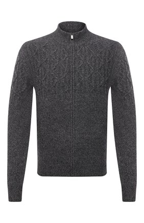Мужской кашемировый кардиган CORNELIANI темно-серого цвета по цене 69950 руб., арт. 88M543-1825155/00 | Фото 1 Мужской кашемировый кардиган CORNELIANI темно-серого цвета, арт. 88M543-1825155/00 | Фото 1 (Материал внешний: Шерсть, Кашемир; Длина (для топов): Стандартные; Рукава: Длинные; Мужское Кросс-КТ: Кардиган-одежда; Стили: Кэжуэл)