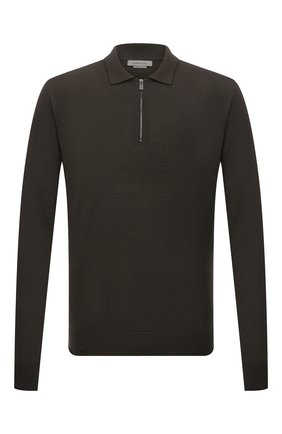 Мужское шерстяное поло CORNELIANI хаки цвета по цене 27550 руб., арт. 88M50F-1825100/00 | Фото 1 Мужское шерстяное поло CORNELIANI хаки цвета, арт. 88M50F-1825100/00 | Фото 1 (Материал внешний: Шерсть; Застежка: Молния; Рукава: Длинные; Длина (для топов): Стандартные; Кросс-КТ: Трикотаж; Стили: Кэжуэл)