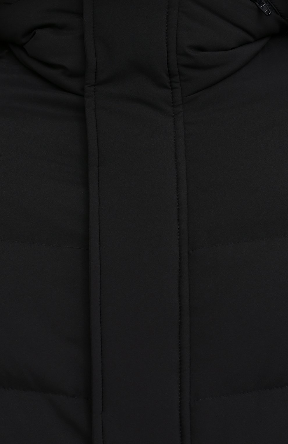 Мужская пуховая куртка с меховой отделкой CORNELIANI черного цвета, арт. 8825C9-1820204/00 | Фото 5 (Кросс-КТ: Куртка; Мужское Кросс-КТ: пуховик-короткий; Рукава: Длинные; Материал внешний: Синтетический материал; Материал подклада: Синтетический материал; Длина (верхняя одежда): Короткие; Материал утеплителя: Пух и перо; Стили: Кэжуэл)