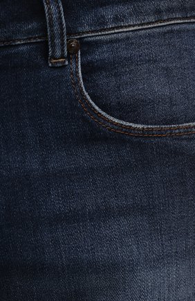 Мужские джинсы PT TORINO синего цвета, арт. 212-C5 PJ05Z30GTL/CA50 | Фото 5 (Силуэт М (брюки): Узкие; Кросс-КТ: Деним; Длина (брюки, джинсы): Стандартные; Стили: Гранж; Материал внешний: Хлопок, Деним; Детали: Потертости)