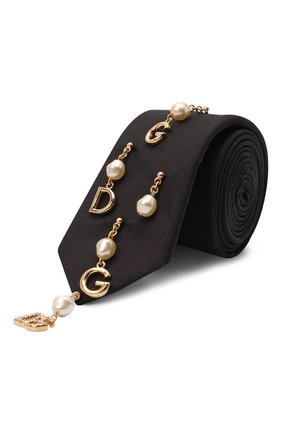 Мужской шелковый галстук DOLCE & GABBANA черного цвета по цене 66700 руб., арт. GT177Z/G0U46 | Фото 1 Мужской шелковый галстук DOLCE & GABBANA черного цвета, арт. GT177Z/G0U46 | Фото 1 (Материал: Шелк, Текстиль; Принт: Без принта)