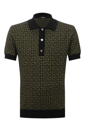 Мужское поло из шерсти и льна BALMAIN хаки цвета по цене 68000 руб., арт. WH0GB020/K020 | Фото 1 Мужское поло из шерсти и льна BALMAIN хаки цвета, арт. WH0GB020/K020 | Фото 1 (Рукава: Короткие; Материал внешний: Шерсть, Лен; Длина (для топов): Стандартные; Застежка: Пуговицы; Кросс-КТ: Трикотаж; Стили: Кэжуэл)