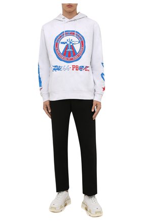 Мужской хлопковое худи BALMAIN белого цвета по цене 109000 руб., арт. WH0JT031/G104 | Фото 2 Мужской хлопковое худи BALMAIN белого цвета, арт. WH0JT031/G104 | Фото 2 (Длина (для топов): Стандартные; Материал внешний: Хлопок; Рукава: Длинные; Мужское Кросс-КТ: Худи-одежда; Принт: С принтом; Стили: Спорт-шик)