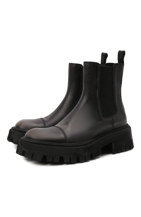 Женские кожаные ботинки tractor BALENCIAGA черного цвета по цене 76450 руб., арт. 671003/WBCP1 | Фото 1 Женские кожаные ботинки tractor BALENCIAGA черного цвета, арт. 671003/WBCP1 | Фото 1 (Каблук высота: Средний; Материал внутренний: Натуральная кожа; Подошва: Платформа; Женское Кросс-КТ: Челси-ботинки)