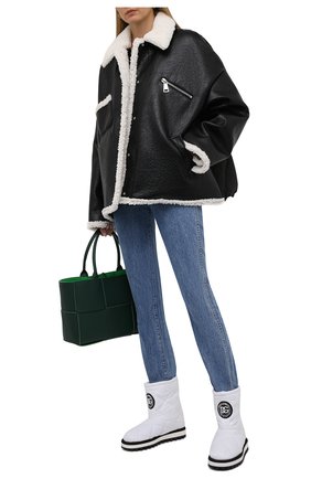 Женские текстильные сапоги DOLCE & GABBANA белого цвета по цене 56500 руб., арт. CK1892/AQ238 | Фото 2 Женские текстильные сапоги DOLCE & GABBANA белого цвета, арт. CK1892/AQ238 | Фото 2 (Материал внешний: Текстиль; Материал внутренний: Текстиль; Высота голенища: Низкие; Каблук высота: Без каблука; Подошва: Платформа; Каблук тип: Устойчивый)