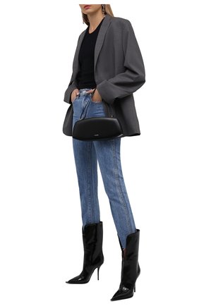 Женские комбинированные сапоги cardinale DOLCE & GABBANA черного цвета по цене 86550 руб., арт. CT0795/AQ132 | Фото 2 Женские комбинированные сапоги cardinale DOLCE & GABBANA черного цвета, арт. CT0795/AQ132 | Фото 2 (Каблук высота: Высокий; Материал внутренний: Натуральная кожа; Материал внешний: Текстиль; Высота голенища: Средние; Подошва: Плоская; Каблук тип: Шпилька)
