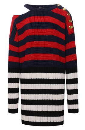 Женское платье BALMAIN разноцветного цвета по цене 192500 руб., арт. WF0RF020/K339 | Фото 1 Женское платье BALMAIN разноцветного цвета, арт. WF0RF020/K339 | Фото 1 (Длина Ж (юбки, платья, шорты): Мини; Рукава: Длинные; Материал внешний: Лиоцелл, Шерсть; Стили: Гламурный; Кросс-КТ: Трикотаж; Случай: Повседневный; Женское Кросс-КТ: Платье-одежда)
