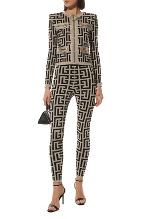 Женские леггинсы из вискозы balmain x rossignol BALMAIN черно-белого цвета по цене 125000 руб., арт. WF2PD005/K338 | Фото 2 Женские леггинсы из вискозы balmain x rossignol BALMAIN черно-белого цвета, арт. WF2PD005/K338 | Фото 2 (Длина (брюки, джинсы): Стандартные; Материал внешний: Вискоза; Стили: Гламурный; Кросс-КТ: Трикотаж; Женское Кросс-КТ: Леггинсы-одежда)