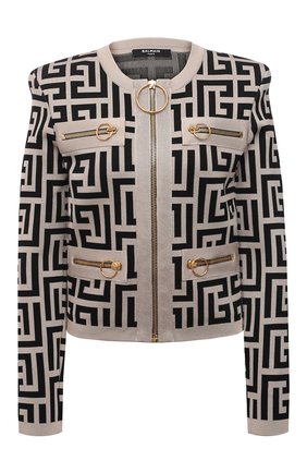 Женский кардиган из вискозы balmain x rossignol BALMAIN черно-белого цвета по цене 192500 руб., арт. WF2SK035/K338 | Фото 1 Женский кардиган из вискозы balmain x rossignol BALMAIN черно-белого цвета, арт. WF2SK035/K338 | Фото 1 (Материал внешний: Вискоза; Рукава: Длинные; Длина (для топов): Стандартные; Стили: Гламурный; Кросс-КТ: Трикотаж; Женское Кросс-КТ: Кардиган-одежда)