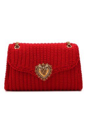 Женская сумка devotion DOLCE & GABBANA красного цвета по цене 217500 руб., арт. BB6949/AQ144 | Фото 1 Женская сумка devotion DOLCE & GABBANA красного цвета, арт. BB6949/AQ144 | Фото 1 (Ремень/цепочка: На ремешке; Материал: Текстиль; Размер: large; Сумки-технические: Сумки через плечо; Сумки: Сумки)