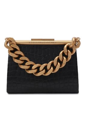Женская сумка chunky chain small STELLA MCCARTNEY черного цвета по цене 93800 руб., арт. 700211/W8778 | Фото 1 Женская сумка chunky chain small STELLA MCCARTNEY черного цвета, арт. 700211/W8778 | Фото 1 (Ремень/цепочка: На ремешке; Материал: Текстиль, Экокожа; Размер: small; Сумки-технические: Сумки top-handle)