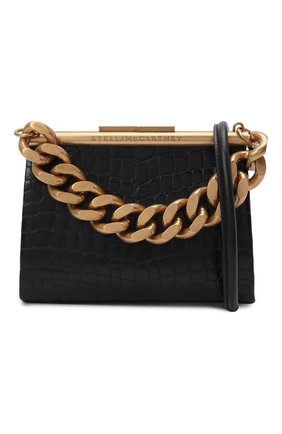 Женская сумка chunky chain small STELLA MCCARTNEY черного цвета по цене 93800 руб., арт. 700211/W8778 | Фото 6 Женская сумка chunky chain small STELLA MCCARTNEY черного цвета, арт. 700211/W8778 | Фото 6 (Сумки: Сумки; Сумки-технические: Сумки top-handle; Ремень/цепочка: На ремешке; Материал: Текстиль, Экокожа; Размер: small)