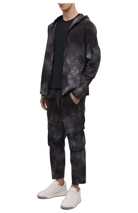 Мужская куртка THOM KROM серого цвета, арт. M SJ 477 B | Фото 2 (Материал внешний: Лен, Вискоза, Шерсть; Рукава: Длинные; Длина (верхняя одежда): Короткие; Кросс-КТ: Куртка, Ветровка; Стили: Милитари)