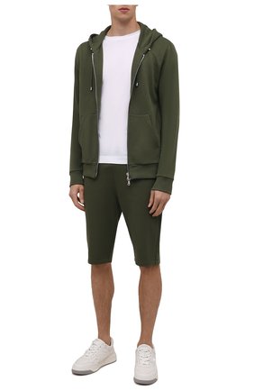 Мужской хлопковая толстовка BALMAIN хаки цвета по цене 109000 руб., арт. WH0JR010/B151 | Фото 2 Мужской хлопковая толстовка BALMAIN хаки цвета, арт. WH0JR010/B151 | Фото 2 (Материал внешний: Хлопок; Мужское Кросс-КТ: Толстовка-одежда; Стили: Спорт-шик; Длина (для топов): Стандартные; Рукава: Длинные)