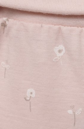 Детские хлопковые ползунки SANETTA светло-розового цвета, арт. 221672 | Фото 3 (Материал внешний: Хлопок)