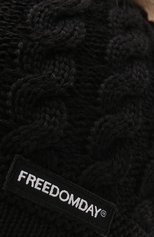 Детского шерстяная шапка FREEDOMDAY черного цвета, арт. IFRJB928AB-805-RF | Фото 3 (Материал: Текстиль, Шерсть, Синтетический материал)