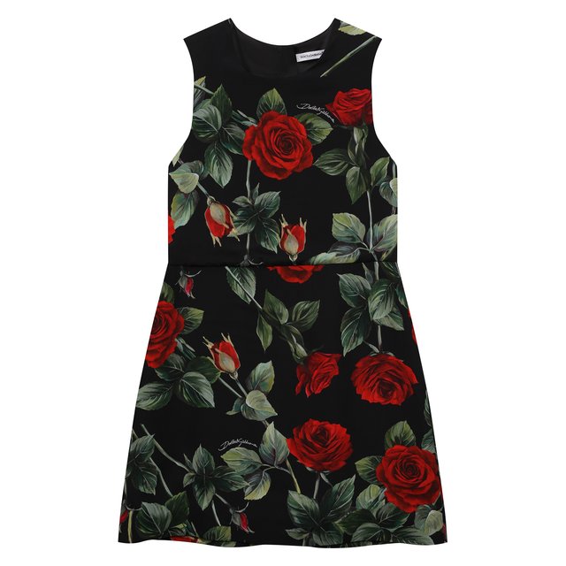 Платья для девочки из вискозы Dolce & Gabbana L52DX5/FS8CR/8-14