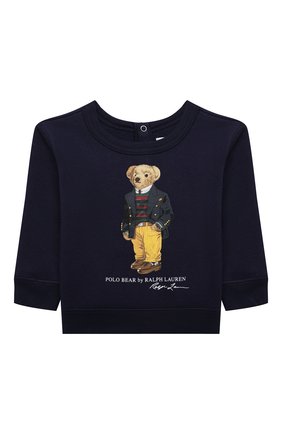Детский хлопковый свитшот POLO RALPH LAUREN синего цвета по цене 6810 руб., арт. 320853796 | Фото 1 Детский хлопковый свитшот POLO RALPH LAUREN синего цвета, арт. 320853796 | Фото 1 (Материал внешний: Хлопок, Синтетический материал; Рукава: Длинные)