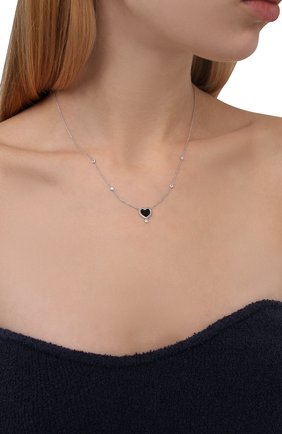Женское колье J-POINT серебряного цвета по цене 57000 руб., арт. ИПГ857.60.280721.10W | Фото 2 Женское колье J-POINT серебряного цвета, арт. ИПГ857.60.280721.10W | Фото 2 (Материал: Золото)