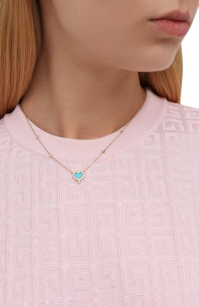 Женское колье J-POINT золотого цвета по цене 57000 руб., арт. ИПГ857.60.280721.7Y | Фото 2 Женское колье J-POINT золотого цвета, арт. ИПГ857.60.280721.7Y | Фото 2 (Материал: Золото)