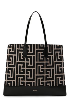 Женский сумка-тоут heritage medium BALMAIN черно-белого цвета по цене 103500 руб., арт. WN0FE683/TJXX | Фото 1 Женский сумка-тоут heritage medium BALMAIN черно-белого цвета, арт. WN0FE683/TJXX | Фото 1 (Материал: Текстиль; Размер: medium; Сумки-технические: Сумки-шопперы)