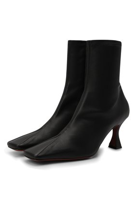 Женские ботильоны duck MANU ATELIER черного цвета по цене 43450 руб., арт. 2021326 | Фото 1 Женские ботильоны duck MANU ATELIER черного цвета, арт. 2021326 | Фото 1 (Подошва: Плоская; Материал внутренний: Текстиль, Натуральная кожа; Материал внешний: Экокожа; Каблук высота: Высокий; Каблук тип: Фигурный)