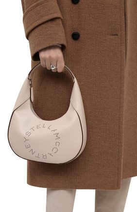 Женская сумка stella logo small STELLA MCCARTNEY кремвого цвета по цене 74250 руб., арт. 700269/W8542 | Фото 2 Женская сумка stella logo small STELLA MCCARTNEY кремвого цвета, арт. 700269/W8542 | Фото 2 (Сумки-технические: Сумки top-handle; Материал: Текстиль, Экокожа; Размер: small)