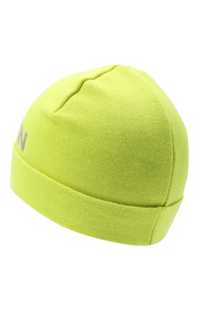 Детского шерстяная шапка BALMAIN желтого цвета, арт. 6P0767 | Фото 2 (Материал: Шерсть, Текстиль)