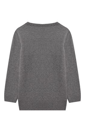 Детский комплект из пуловера и брюк WOOL&COTTON серого цвета, арт. KRUFP | Фото 3 (Кросс-КТ НВ: Костюм; Материал внешний: Шерсть, Кашемир; Рукава: Длинные)