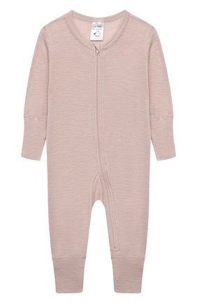 Детский комбинезон из шерсти и хлопка WOOL&COTTON бежевого цвета по цене 5150 руб., арт. OMLRM | Фото 1 Детский комбинезон из шерсти и хлопка WOOL&COTTON бежевого цвета, арт. OMLRM | Фото 1 (Материал внешний: Шерсть, Хлопок; Рукава: Длинные)
