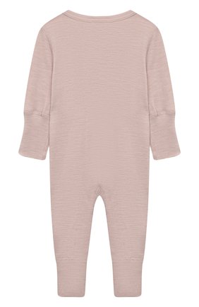 Детский комбинезон из шерсти и хлопка WOOL&COTTON бежевого цвета по цене 5150 руб., арт. OMLRM | Фото 2 Детский комбинезон из шерсти и хлопка WOOL&COTTON бежевого цвета, арт. OMLRM | Фото 2 (Материал внешний: Шерсть, Хлопок; Рукава: Длинные)