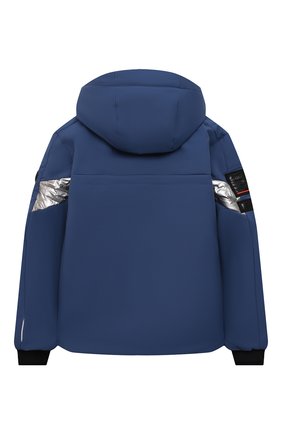 Детского куртка с капюшоном POIVRE BLANC синего цвета по цене 20570 руб., арт. 287037 | Фото 2 Детского куртка с капюшоном POIVRE BLANC синего цвета, арт. 287037 | Фото 2 (Рукава: Длинные; Материал внешний: Синтетический материал; Кросс-КТ: Ветровка, Сезон: демисезон)