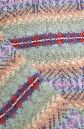 Детский шарф из шерсти и хлопка POLO RALPH LAUREN разноцветного цвета, арт. 312858545 | Фото 2 (Материал: Шерсть, Хлопок, Текстиль)