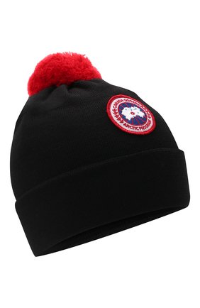 Детского шерстяная шапка CANADA GOOSE черного цвета по цене 8370 руб., арт. 6948K | Фото 1 Детского шерстяная шапка CANADA GOOSE черного цвета, арт. 6948K | Фото 1 (Материал: Шерсть, Текстиль)