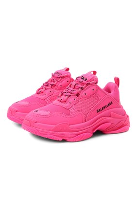 Детские кроссовки BALENCIAGA фуксия цвета по цене 44150 руб., арт. 654251/W2CA5 | Фото 1 Детские кроссовки BALENCIAGA фуксия цвета, арт. 654251/W2CA5 | Фото 1 (Материал внешний: Экокожа, Текстиль; Материал внутренний: Текстиль; Стили: Гранж)