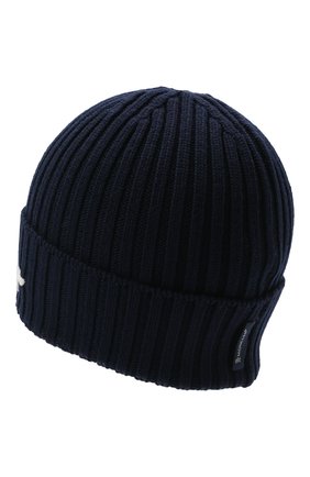 Детского шерстяная шапка MONCLER темно-синего цвета по цене 16900 руб., арт. G2-954-9Z749-20-M1131 | Фото 2 Детского шерстяная шапка MONCLER темно-синего цвета, арт. G2-954-9Z749-20-M1131 | Фото 2 (Материал: Шерсть)