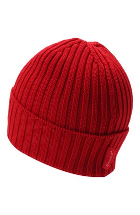 Детского шерстяная шапка MONCLER красного цвета по цене 16900 руб., арт. G2-954-9Z749-20-M1131 | Фото 2 Детского шерстяная шапка MONCLER красного цвета, арт. G2-954-9Z749-20-M1131 | Фото 2 (Материал: Шерсть)